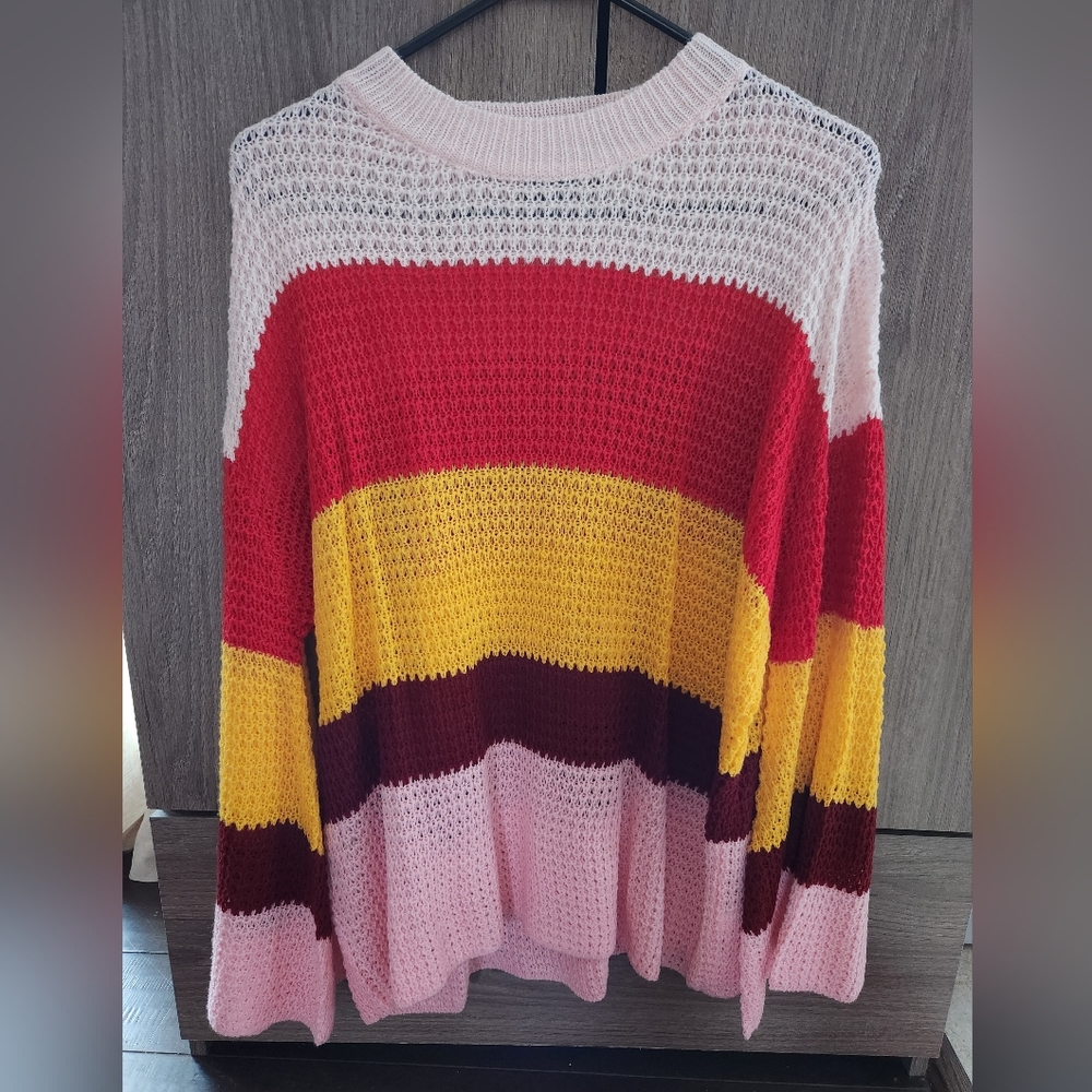 Long sleeve striped sweater